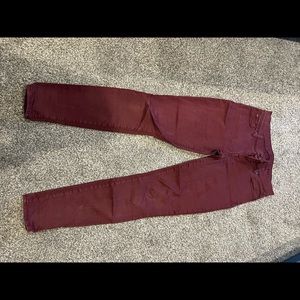 Red/burgundy Seven for all mankind Gwenevere skinny jeans